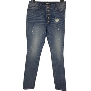 Express Blue Jeans High Rise